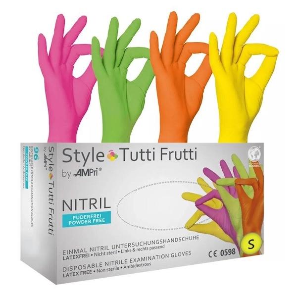 Tutti Frutti Style Nitril gumikesztyű (96db - 4 színben)