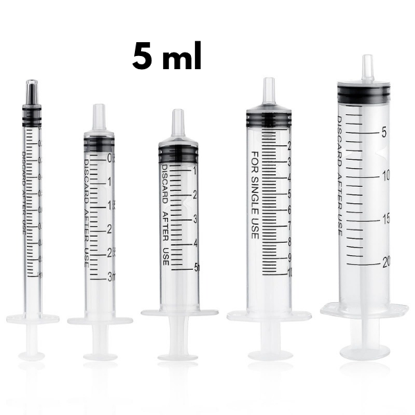 Fecskendő, 2 részes - 5ml (100db)